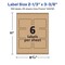 Avery Kraft Brown Rectangle Labels with Sure Feed, 2-1/3" x 3-3/8"